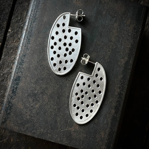 Foramina Long Oval Earrings