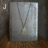 Two Dot Pendant with Gemstone