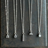 Geo Pendants, Brushed finish