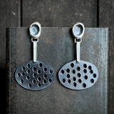 Foramina Oval Drop Earrings