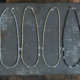 Lunar Half Moon Necklace, 18”