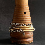 Chain Bangle Bracelet in Brass, Lightweight