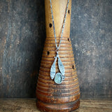 Lunar Sprout Pendant with Prehnite